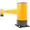 Ampere Einzel-Rammschutzplanke Rack-Mammut®, Kunststoff, L 2500 x H 400 mm, verkehrsgelb