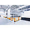 Ampere Handlauf Rack-Mammut® Flex, Kunststoff, L 6000 x H 1100 mm, verkehrsgelb