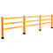 Ampere Handlauf Rack-Mammut®, Kunststoff, L 8000 x H 1100 mm, verkehrsgelb