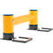 Ampere mobile Montageplatte für Handläufe/Poller Rack-Mammut®, Stahl, B 240/160 x T 220 x H 25 mm, schwarz