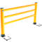 Ampere mobile Montageplatte für Handläufe/Poller Rack-Mammut®, Stahl, B 240/160 x T 220 x H 25 mm, schwarz