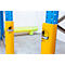 Ampere Regalstützenschutz Rack-Mammut®, Kunststoff, L 70-89 x H 600 mm, verkehrsgelb