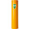 Gele, langwerpige vuilnisbak met een groen "Eco Rack Ampere XXL" logo.