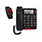 Amplicomms BigTel 50 Alarm Plus - Telefon mit Schnur - Dunkelgrau
