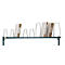 Anbaumagazin für Pack- und Arbeitstisch Rocholz 1200/1600/2000, 9 Zwischenteiler, B 1600 x T 600 mm x H 400, hellgrau