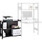 Anbauregal für ORDO Home Steckregal, 3 Fachböden, multifunktional, mobil, B 1060 x T 435 x H 825 mm, tiefschwarz matt RAL 9005