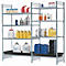 Anbauregal RSG-V 1064 für Gefahrstoffregal asecos RSG-V 1064, B 1010 x T 640 x H 2000 mm, mit 28 l PE-Auffangwanne, 3 Stahl-Gitterostböden