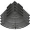 Angles pour grille de sol Yoga Rost®, noir, 4 p.