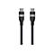 Zwei schwarze USB-C-Stecker eines geflochtenen Anker-Kabels mit 240W-Aufschrift vor weißem Hintergrund.