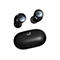 Schwarze kabellose Soundcore In-Ear-Kopfhörer mit zugehörigem Ladecase vor weißem Hintergrund.