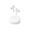Weiße In-Ear-Kopfhörer mit Ladecase vor weißem Hintergrund. Die Ohrhörer haben das silberne Soundcore-Logo.