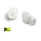 Zwei weiße In-Ear-Kopfhörer vor weißem Hintergrund mit ZDNET-Empfehlungs-Logo.