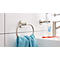 Anneau porte-serviettes tesa Moon, rond, fixation sans perçage, amovible, aspect inox