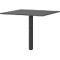 Ansatztisch Porto, mechanisch höheneinstellbar, Stützfuß, B 800 x T 800 x H 680-910 mm, schwarz/graphit