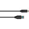 Anschlusskabel USB 3.2 Gen.2 (10GBit/s / 3A), Stecker A an USB-C™ Stecker, CU, schwarz, 1m, Good Connections®