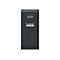 Schwarzes USB-Ladegerät mit USB-C PD und USB-A Anschluss vor weißem Hintergrund.