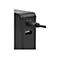 Nahaufnahme eines schwarzen Ladegeräts mit USB-C-PD-Anschluss und eingestecktem Kabel.