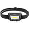 Ansmann HD280RS LED-hoofdlamp, 280 lumen, 21 m reikwijdte, 110 g, IP65, gebarenbediening, flexibele hoofdband, L 78,4 × B 47,4 × H 45,9 mm, zwart