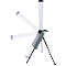 ANSMANN LED-Tower WL7000AC Flex, 7000 Lumen, 360° Abstrahlwinkel, 6500K, IP54, IK07, Integriertes Stativ & Steckdose, schwarz