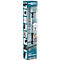 Schwarze LED-Arbeitsleuchte mit Stativ vor blauem Hintergrund. Aufdrucke: ANSMANN, Stativ-Worklight, LED.