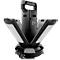 ANSMANN WL14000AC Projecteur quadruple LED, 14.000 lumens, 4× 30 W-SMD LEDs, alimentation secteur, réglable, trépied et pied magnétique, noir