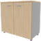 Anstell-Flügeltürenschrank ARLON OFFICE, B 800 x T 450 x H 730 mm, Eiche-Dekor