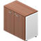Anstell-Flügeltürenschrank ARLON OFFICE, B 800 x T 450 x H 730 mm, Nuss Canaletto