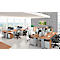 Anstellregal ARLON OFFICE, 2 offene Fächer, B 800 x T 450 x H 730 mm, Eiche-Dekor/alufarben