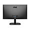 RÃ¼ckseite eines schwarzen AOC-Monitors. AnschlÃ¼sse, Logo und StandfuÃŸ sind zu sehen.