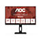 AOC 24 Zoll Home Office Monitor mit Symbolen für Full HD, IPS, rahmenloses Design, Standfuß und Flicker Free.