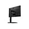 Moniteur noir de l'arrière, fabricant AOC. Ports DP, HDMI, D-Sub, Audio In. Socle et support noirs.