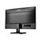 Rückseite eines schwarzen AOC Monitors auf einem Standfuß mit gut sichtbaren Anschlüssen und Firmenlogo.