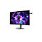 Ein Gaming-Monitor mit dem Schriftzug AGON PRO. Auf dem Bildschirm ist eine futuristische Figur in einem violetten und blauen Weltraumhintergrund zu sehen.
