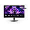 27-Zoll Agon Pro Gaming-Monitor mit futuristischem Weltraum-Hintergrundbild und technischen Spezifikations-Icons.