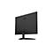 Schwarzer AOC-Monitor von hinten, auf weißem Hintergrund. Oberhalb des Monitors ist das AOC-Logo zu sehen. Die Anschlüsse sind unten.