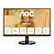 AOC Home Office Monitor (27 Zoll) mit technischen Spezifikationen wie 100Hz, FHD, USB-C und 1ms Reaktionszeit.