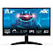 Schwarzer AOC-Monitor mit weißem Text: 23,8", QHD, 144Hz, 0,5ms, IPS, HDR, Adaptive Sync.