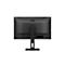 Rückseite eines schwarzen AOC Monitors mit Standfuß vor weißem Hintergrund.