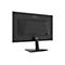 Rückansicht eines schwarzen AOC-Monitors auf einem schlichten Standfuß vor weißem Hintergrund.