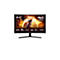 AOC Curved Gaming Monitor mit 31,5 Zoll, QHD-Auflösung und 180 Hz Bildwiederholrate vor weißem Hintergrund.