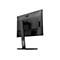 Rückansicht eines schwarzen AOC Monitors auf einem Standfuß vor weißem Hintergrund.