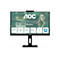 AOC 27-Zoll Professional Monitor mit Business-Features und integrierter Webcam auf schwarzem Standfuß.