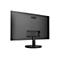 Rückseite eines schwarzen AOC-Monitors mit Standfuß und sichtbaren Anschlüssen vor weißem Hintergrund.