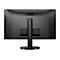 Rückseite eines schwarzen AOC-Monitors, die Anschlüsse sind zu sehen.
