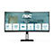 AOC Value-line CU34V5C/BK - V5 series - LED-Monitor - gebogen - 86.4 cm (34') - 3440 x 1440 WQHD @ 100 Hz