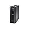 Schwarze USV-Anlage, APC Back-UPS Pro 1200. Digitalanzeige mit 115 Minuten Restlaufzeit. Aufschrift APC.