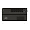 Schwarze USV von APC mit sechs Steckdosen, Produktlogo und Text: Battery Backup + Surge Protection.