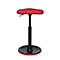 Apoyo de pie Topstar Sitness H1, ajustable en altura, giratorio 360°, postura dinámica sentada/de pie, rojo/rojo