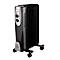 Appareil de chauffage Gutfels HR 32007 sw, 600/900/1500 W, 3 niveaux, poignée de transport, thermostat, roulettes de transport, L 330 x P 230 x H 540 mm, noir