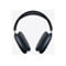Casque circum-auriculaire gris foncé sur fond blanc. L'arceau est recouvert de mesh, les oreillettes sont ovales.